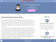 Tablet Screenshot of personalstatementhelp.biz